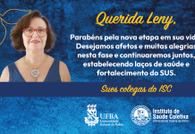 Instituto de Saúde Coletiva homenageia professora Leny Alves Bomfim Trad em sua aposentadoria