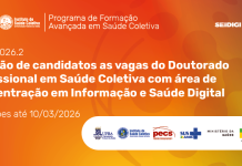 Edital 2026.2 – Seleção de candidatos as vagas do Doutorado Profissional SC e Saúde Digital