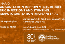 16/03 – Seminário Urban Sanitation Improvements Reduce Enteric Infections and Stunting