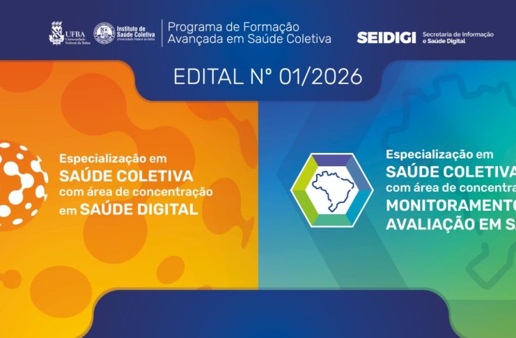 Edital 1/2026 – Cursos de Especialização em Saúde Coletiva com área de concentração em Saúde Digital e em Monitoramento e Avaliação em Saúde