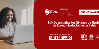 Chamada aberta para trabalhos na Edição Especial da Revista Baiana de Saúde Pública