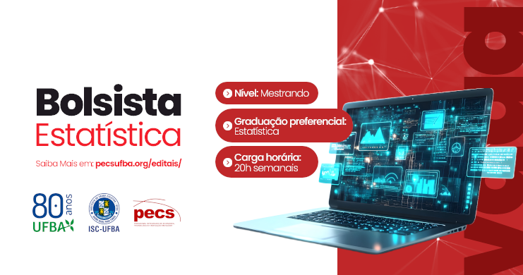PECS abre seleção para bolsistas com formação em Estatística